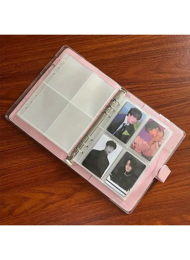 20pcs Transparent PP Plastic Binder Refill Pages 2 Pockets Per Sheet - Image 3